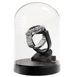 Elestoria Orbit Watch Winder - Single Watch Winders for Automatic Watches and Mechanical Watch Winder for Rolex Watch Winder Box Gyro Gyroscope Clear Transparent, Black, Contemporary