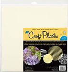 Grafix Opaque Craft Plastic Sheets .010", Craft Plastic Film, Durable and Flexible Film, Perfect for DIY Crafts, Stencils, Journals, Cards, 3D Embellishments, and More, White, 12"X12" Pack of 25