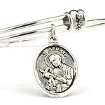 St Gerard Bracelet - Fertility Bracelet Gifts for Women or A Saint Gerard Medal Patron Saint of Fertility Great to Accompany Fertility Tea and Fertility Supplements for Women San Gerardo, 7.5 inch