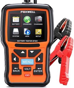 FOXWELL BT301 12V Car Battery Tester, Automotive Battery Analyzer Load Tester, Professional 100-2000CCA Digital Cranking Charging Alternator Checker for Marine Truck Boat SUVs, BT100 Upgrade Version