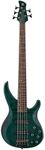 Yamaha TRBX605 5-String Flamed Maple Bass Guitar, Indigo Blue