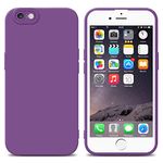 cadorabo Case compatible with Apple iPhone 6 / 6S in FLUID MATTE PURPLE - Protective cover made of flexible TPU silicone