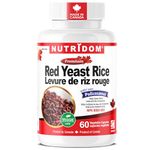 Nutridom Red Yeast Rice with Policosanol & Free Plant Sterols, Supports Cholesterol Health, Non-GMO, Vegan, Gluten free, and Dairy free (60 Veggie Capsules)