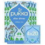 Pukka Herbs | Feel New Organic Herbal Tea Box | Tea Infusion With Fennel, Cardamom & Turmeric | Ideal For Digestive Wellness | Caffeine Free | 4 Packs | 80 Plant Based Biodegradable Tea Bags