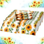 Geyee 50 Packs Facial Tissue Packs Travel Tissues Size Disposable Pocket Tissues Bulk Slim Tissues Wallet Wedding Tissues for Guest Travel Purse Supplies, 500 Sheets 3 Ply(Sunflower)