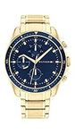 Tommy Hilfiger Analogue Multifunction Quartz Watch for men with Gold colored Stainless Steel bracelet - 1791834