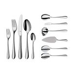 WMF Cutlery Set 66-Pieces for 12 Persons Merit Cromargan Protect Stainless Steel Brushed Extremely Scratch Resistant with Inserted Blade