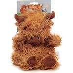 Puckator Highland Coo Cow Microwavable Plush Wheat & Lavender Heat Pack - Heating Pads - Hot and Ice Cold Cool Pack Packs Bag for Sport Injuries Knee Back Pain - Bed Warmer - Wellness Health Products