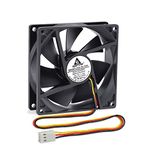 GDSTIME 12V CPU Fan 92mm Computer Fan 92 x 25mm CPU Cooler 9CM PC Fan 3 Pin 9225 DC Brushless Cooling Fan 12V Case Fan Cooler For PSU Inverter GPU Cabinet