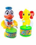 PRIMEFAIR Key-Operated Cute Drummer Toy for Toddler Kids Birthday Gift Birthday Return Gift Drumming and Dancing Action for Kids (DUCK-ELE-11)