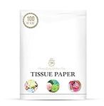 Premium Quality Gift Wrap Paper Basic Solid White Bulk Tissue Paper 15" x 20" - 100 Sheets