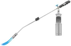 JJGeorge Weed Torch - Weed Burner, Chemical Free Weed Control, Garden Weed Killer, Gas Vapor, Self Igniting, Long Reach, Organic Weed Killer, Propane Burner