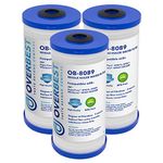 Overbest AP810 Whole House Water Filter, Replacement for 3M Aqua-Pure AP810, AP801, AP801-C, AP801T, AP801B and AP811 Water Filtration Systems, Whirlpool WHKF-GD25BB ( 3 Pack )