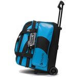 Pyramid Path Deluxe Double Roller with Oversized Accessory Pocket Bowling Bag (Asgard Blue)