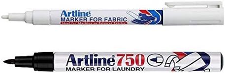 Artline Black Laundry Marker and Wh