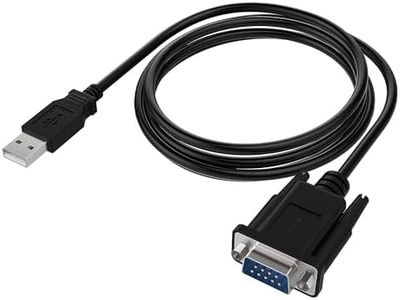 SABRENT USB 2.0 to Serial (9-Pin) DB-9 RS-232 Converter Cable, FTDI Chipset, Hexnuts 6 Feet (SBT-FTDI)