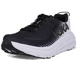 HOKA ONE ONE men's low neck Running Shoe, Black White, 8