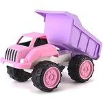 Liberty Imports Big Plastic Dump Truck in Pink Color for Toddlers and Girls | Large Tilting Dump Bed Lorry | Free Play Toy Vehicle Indoors and Outdoors Imaginative Play