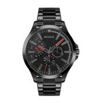 HUGO Analogue Multifunction Quartz Watch for Men with Black Stainless Steel Bracelet - 1530175