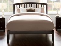 Atlantic Furniture AR8831001 Richmond Full Bed with Open Foot Rail in an Espresso Finish