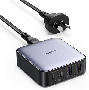 UGREEN 65W USB C Charger, 4 Ports Nexode GaN II Charging Station, Fast Laptop Charger for iPhone 16 Pro Max/15 Pro/14, Galaxy S24 Ultra, Pixel 9/8, iPad Pro, MacBook Pro, Steam Deck, Laptops, Tablets