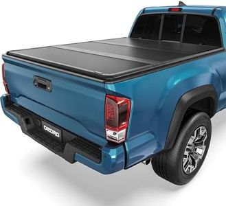 OEDRO FRP Hard Tri-fold Tonneau Cover Fold Truck Bed Covers Compatible with 2016-2023 Toyota Tacoma (Excl. Trail Edition) with 5 Feet Bed with Tacoma Bed Rail