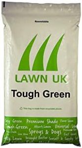 Tough Green Super Durable Grass Seed by Lawn UK - Superior Tough Lawn Seed for lawns, Extra Durable and Easy to Grow! Perfect for Everyday use (2kg)