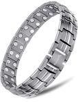 MagnetRX® Ultra Strength Magnetic Bracelet - Effective Stainless Steel Magnetic Bracelets for Men - Adjustable Bracelet Length with Sizing Tool for Perfect Fit (Gunmetal)