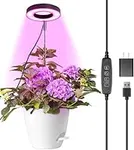 Qoolife Halo Plant Grow Lights LED Full Spectrum Growing Lamps