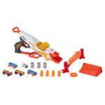 Nerf Doubleclutch Inferno Nitro Toy Includes Blaster,4 Foam Body Cars,Double Reactive Target,Double Ramp,&8 Obstacles For Kids 5 Years Old,Multi