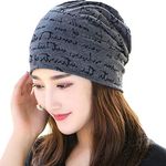 YOUSTYLO - YOU ARE PRIORITY Men's Women's Slouchy Blended Cotton Summer Beanie Skull Grey Cap (Free Size, 3011)