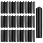 Haishell 40 PCS Long Liquor Pour Spouts Covers Black Pourer Cap Rubber Bottle Pourer Cover Dust Caps (Length 2.05 inch,Diameter 0.39 inch)