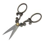 OFKP European Style Classical Vintage Antique Cross Stitch Scissors for Embroidery Sewing Crafts Cutting Tool