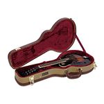 Crossrock Deluxe Wood Hard Case for F-style Mandolin, Tweed(CRW600MFTW)