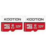 KOOTION 32GB Micro SD Card 2-Pack Class 10 Micro SDHC Card + SD Adapter UHS-I Memory Card Ultra High Speed TF Card, C10, U1, 32 GB