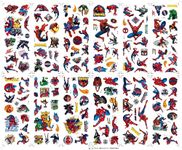 Spiderman 3D Stickers for Kids Spider Man Puffy Stickers Pack for Scrapbooking Party Bag Fillers Birthday Party Favors Supplies Rewarding Gifts(12 Sheets)