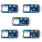 Micro SD TF Card Adater Reader Module 6Pin SPI Interface Driver Module with chip Level Conversion for Arduino UNO R3 MEGA 2560 Due 5PCS