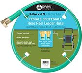 Swan Products CSNLHFF5806CC Female/Female Hose Reel Leader Hose 6 ft, 5/8" Diameter, Green