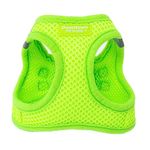 Downtown Pet Supply Step in Dog Harness for Small Dogs No Pull, X-Small, Atomic Yellow - Adjustable Harness with Padded Mesh Fabric and Reflective Trim - Buckle Strap Harness for Dogs