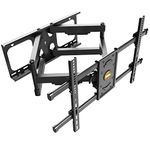 RICOO TV Bracket Tilt Swivel approx 42-75 Inch for LED LCD OLED Curved and Flatscreens S4964 Wall Mount Universal for VESA 300x200-600x400