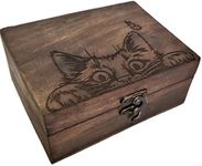 Engraved Kitty Cat Jewelry Box Beau