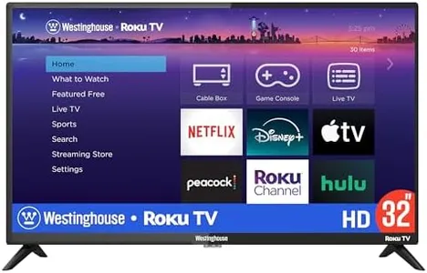 Westinghouse Roku TV - 32 Inch Smart Television, 720P LED HD with Wi-Fi Connectivity and Mobile App, Flat Screen Compatible with Apple Home Kit, Alexa and Google Assistant