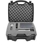 STUDIOCASE Wireless Microphone System Hard Case w/Foam - Fits Sennheiser, Shure, Audio-Technica, Nady, VocoPro, AKG With Receiver, Body Transmitter, UHF Headset, Lavalier and Handheld Mics