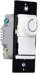 Legrand Pass & Seymour DRCL453PWV 450W Deco Rotary Preset Dimmer Light Switch for Dimmable LED and CFL Bulbs, 3-Way, White (1 Count)