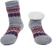 LEMZONE Men's Warm Cozy Slipper Soc
