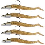 Goture Soft Plastic Jig Heads, Freshwater Saltwater Soft Plastic Fishing Lures, Jig Head Hooks, Swimbait Jig Heads for Bass, Trout, Striper, Pike (Pack of 5)