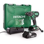 HiKOKI dv18dbfl2 / JM Drill impact wrench + 2 batteries 18 V 3 Ah Li-Ion + craftsman suitcase 70 Nm