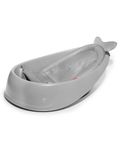 Skip Hop Bath Tub - Moby Smart Sling 3-Stage Tub, PVC-Free, Phthalate-Free, Non Slip Bath Tub for New Born with Drain Plug (Birth to 11Kg, Grey Color), 1 Count (Pack of 1) (235060)