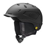 Smith Nexus Helmet – Adult Snowsports Helmet with MIPS Technology + Complete Koroyd Coverage – Lightweight Protection for Skiing & Snowboarding – for Men & Women – Matte Black, Medium