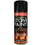 Z&A High-Temperature Black Matt Stove Paint 400ml - Heat & Petrol Resistant - Multipurpose Matt Finishing - BBQ Wood Burner Aerosol Spray - Durable Quick Drying Effect Fireplaces & Metal Surfaces (1)